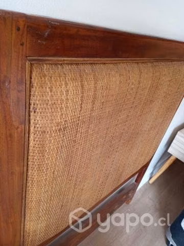 Respaldo de cama 1 plazade madera