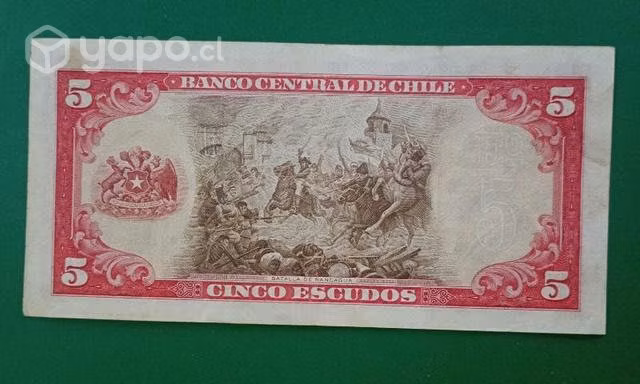 Billete chileno 5 Escudos