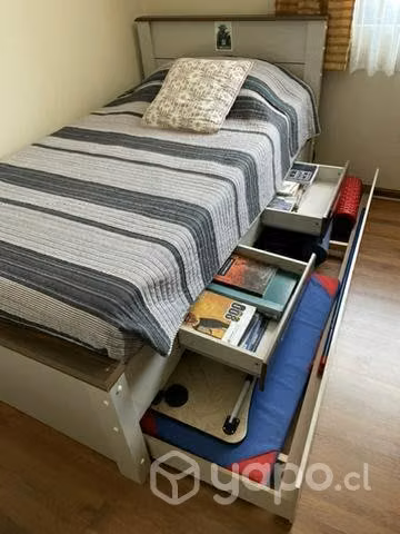 Cama plaza y media Decocasa modelo Houston