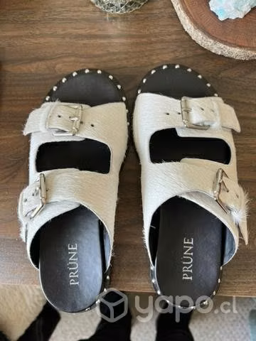Sandalias cuero Prüne