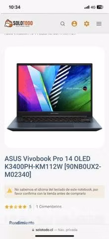 Notebook Asus - Imagen 2