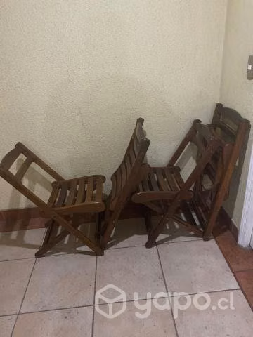 Sillas pegables (terraza)