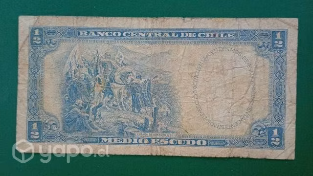 Billete chileno 1/2 Escudo