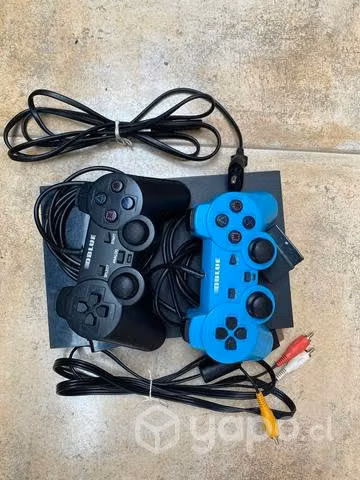 Play station 2 original con 2 mandos y juegos