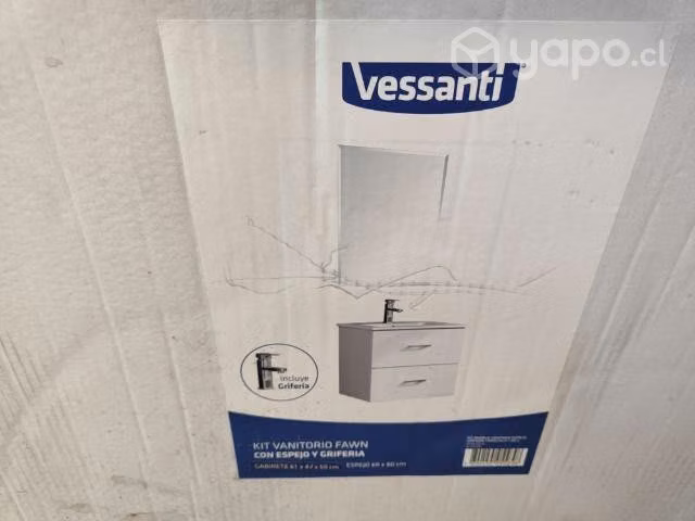 Mueble de lavamanos colgante de 60 nuevos
