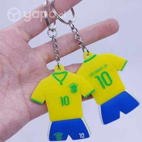 Llaveros del fútbol de forma de camisetas