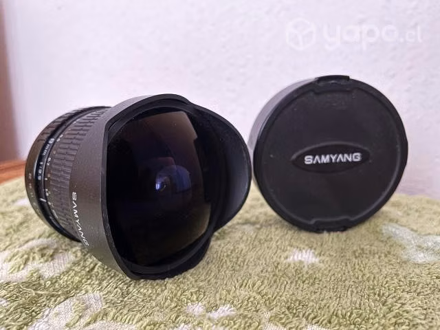 Lente Samyang 8 mm (fisheye) monturas Canon APS-C,
