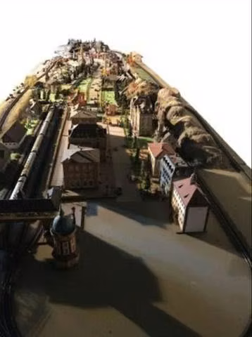Maqueta de trenes y locomotoras a vapor!