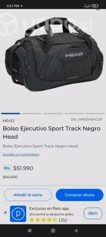 Bolso head Ejecutivo Sport Track