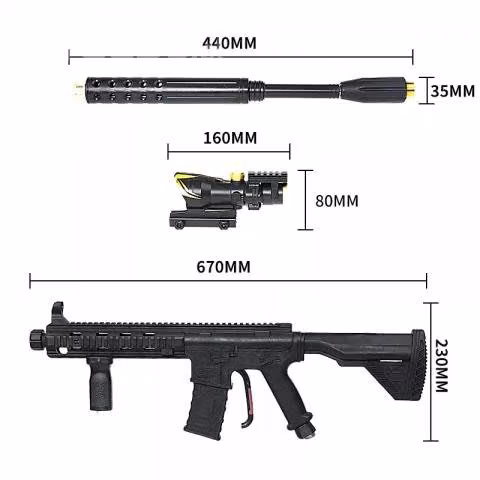 Pistola Hidrolavadora De Alta Presión Con Extensió