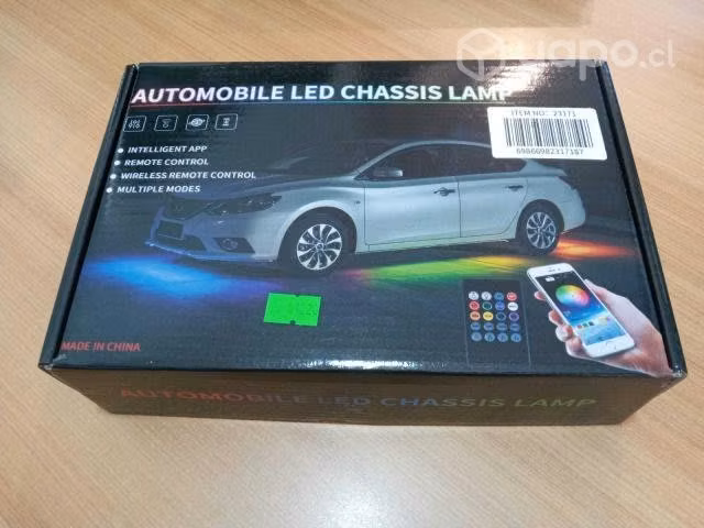 Manguera led luz bajo el auto multicolor 12v