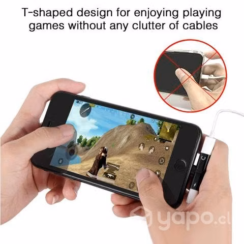 Adaptador para Iphone 2 en 1 con forma de T