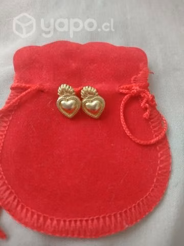 Aros enchapado en oro