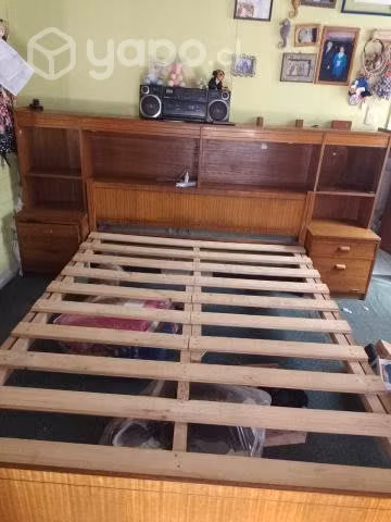 Cama/Sommier 2 plazas madera