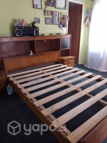 Cama/Sommier 2 plazas madera