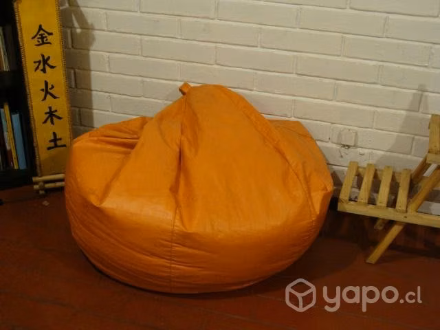 Pouf verde y naranjo - Imagen 3