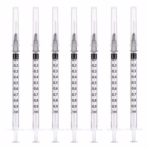 Pack 100 Jeringas Tuberculina Desechables 1 Ml/cc