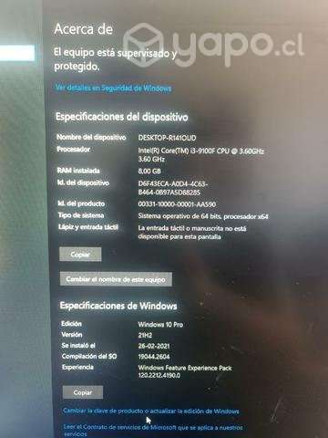 Pc Gamer i3 8Gb RAM GTX1650 - Imagen 6