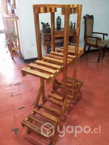 Mueble rustrico tarima 3 niveles