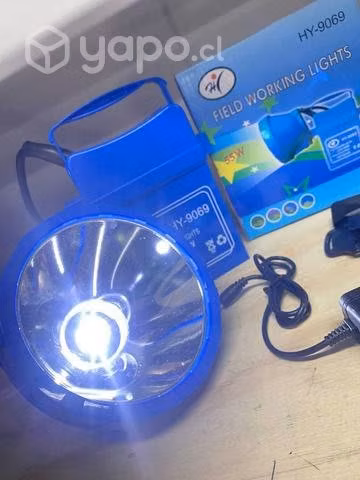 Foco Caza Camping Luz blanco frío 55w recargable