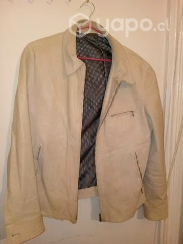 Chaqueta de cuero vintage marca ruffo italy