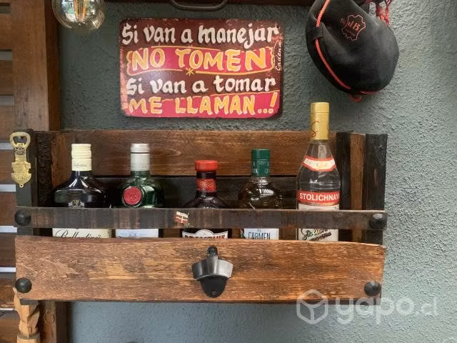 Práctico BAR colgante rústico