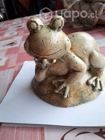 Decoracion para el jardin: sapito de cemento - Imagen 2