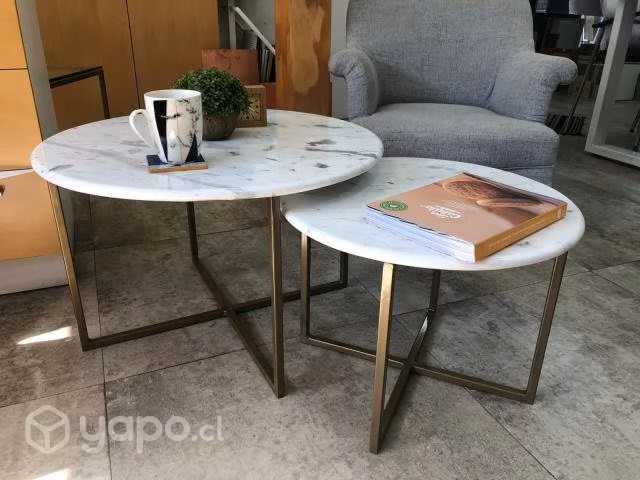 Conjunto de mesas marmol