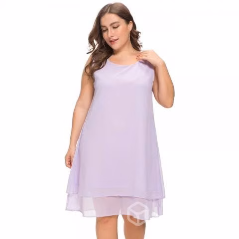 Vestido Fiesta Talla Grande Vg 45 Negro 2 Piezas