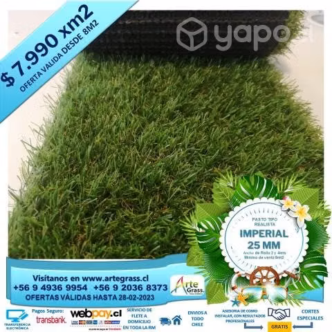 Rollo pasto sintetico 25mm