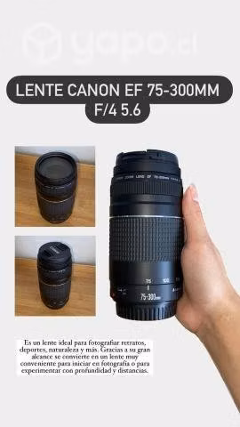 Lente Canon 75-300 mm