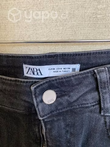 Pantalon high rise mini flare zara talla 38
