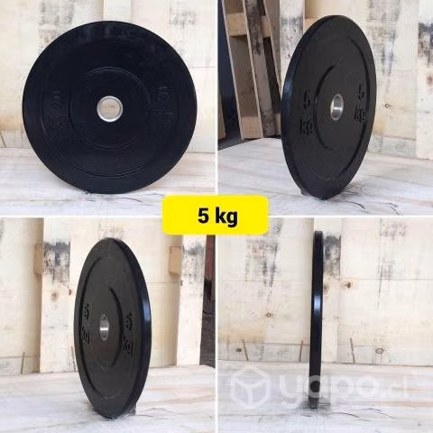 Pack 60 Kg Discos Olimpicos Bumper Black