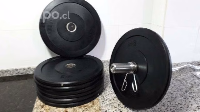 Pack 60 Kg Discos Olimpicos Bumper Black