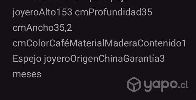 Espejo joyero