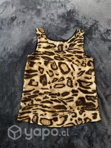 Polera animal print s/mangas talla S - M - Imagen 4
