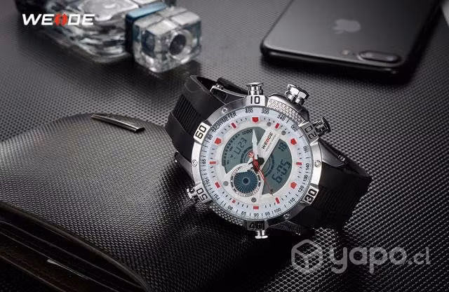 Reloj WEIDE deportivo Digital blanco casual 3 BAR