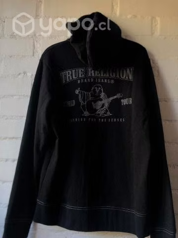 Poleron True Religion Negro Talla M - Imagen 2