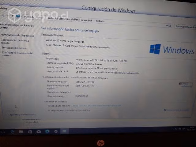 Notebook hp