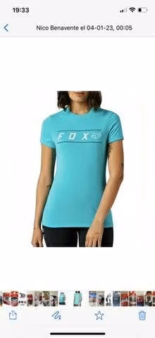Polera FOX mujer nueva Talla M