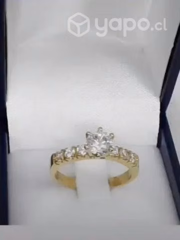 Anillo Dama Oro Macizo 18 kilates