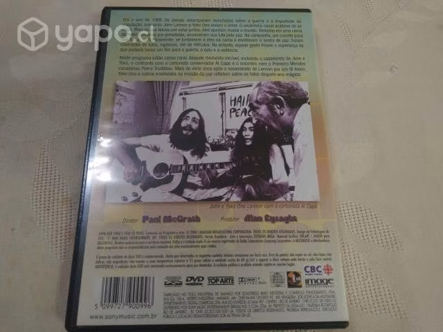 Mp22: dvd john lennon & yoko ono