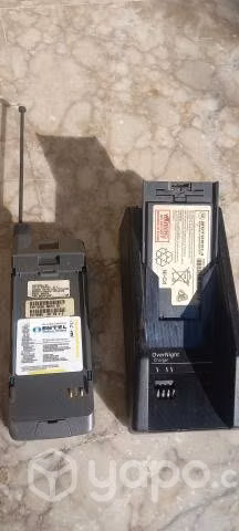 Antiguo celular Motorola con cargador - Imagen 3