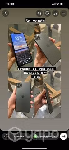 IPhone 11 Pro Max 64 gb usado
