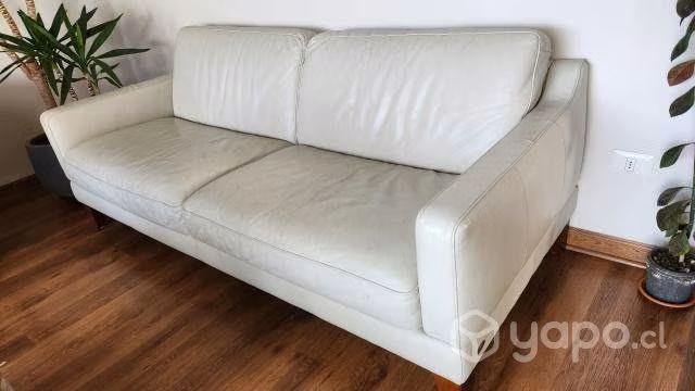 Sofa 3 cuerpos de cuero