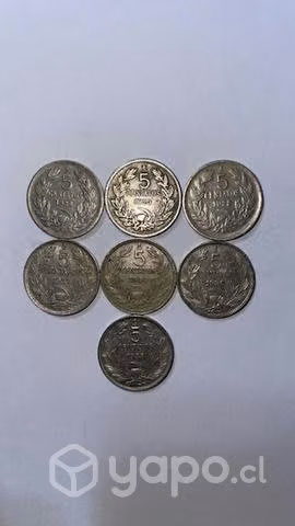 Lote Monedas antiguas chile