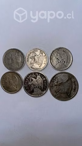 Lote Monedas antiguas chile
