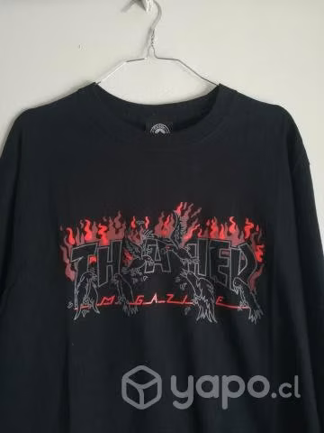 Polera Thrasher Manga larga - Imagen 3