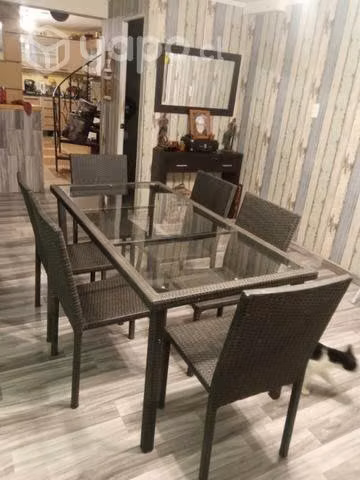 Comedor estilo Rattan 1.80x 80cm - Imagen 4