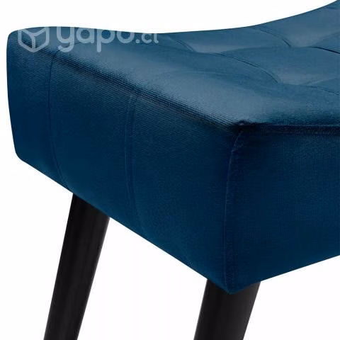 Banqueta Felpa Be Azul - Imagen 4